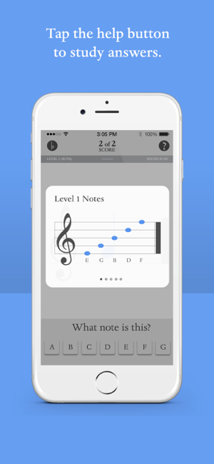 Captura de pantalla de Blue Note Music Flash Cards