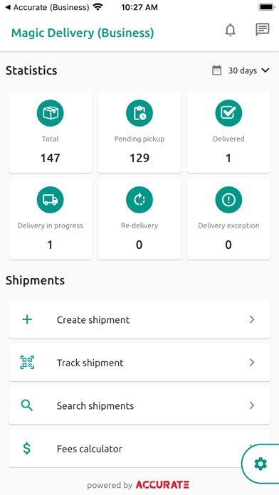 Magic Delivery Business Screenshot
