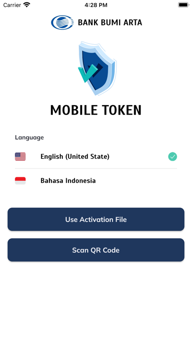 Mobile Token BBA Screenshot