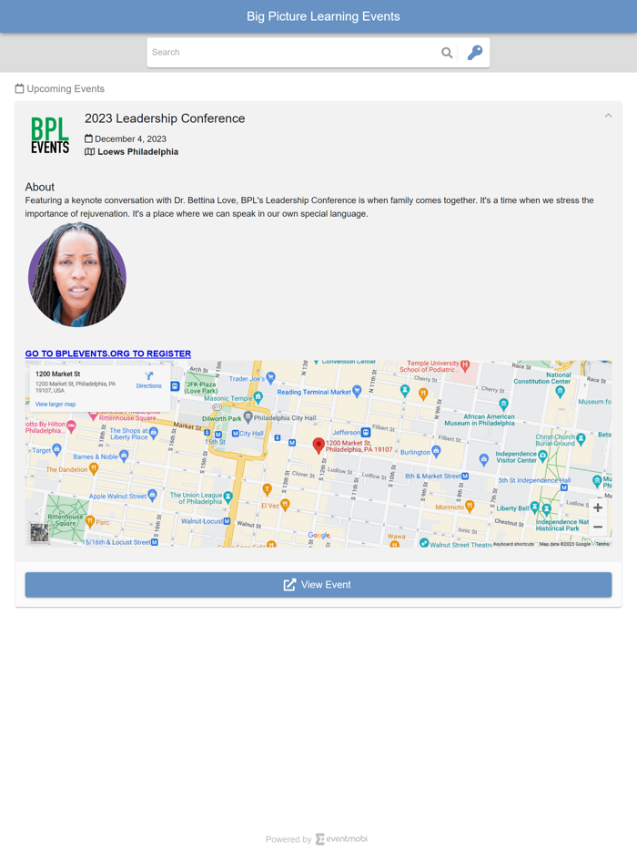 Big Picture Learning Events