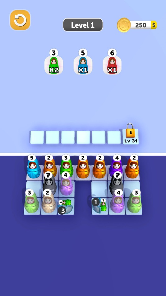#4. Matryoshka Merge (iOS) 由: 3A YAPIM VE YAZILIM DANISMANLIK LIMITED SIRKETI