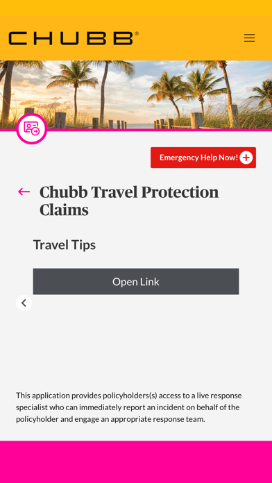 Chubb Leisure Travel Screenshot