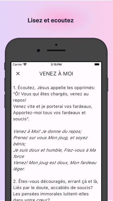 Cantiques et Hymnes Screenshot