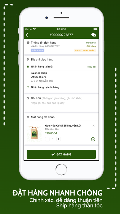 Balance Shop - Thực phẩm sạch Screenshot