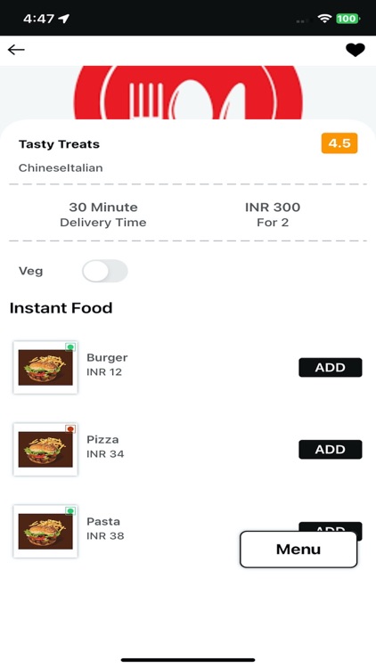 Foodo User App