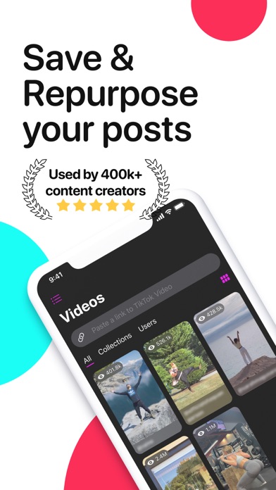 SnapTik+ Repost Your Videos Screenshot