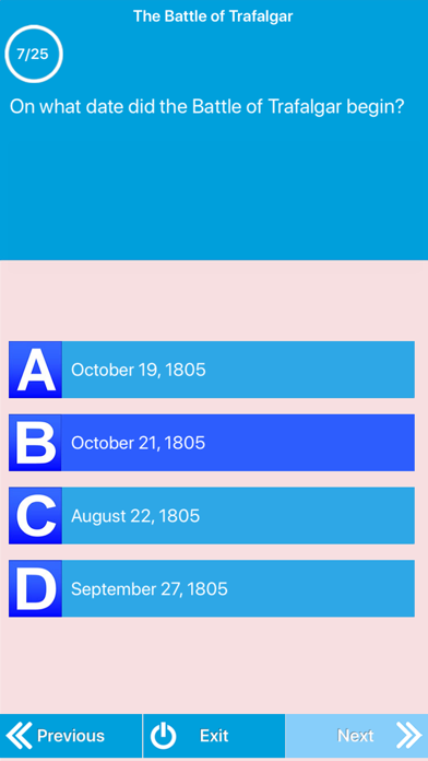 The Napoleonic Wars Quiz Screenshot
