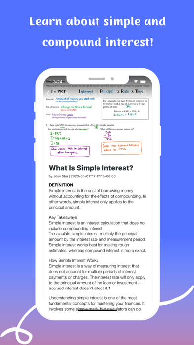Simple Interest Formula Screenshot