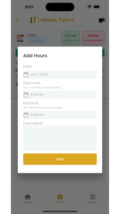 Haleta Tutors (for tutors) Screenshot