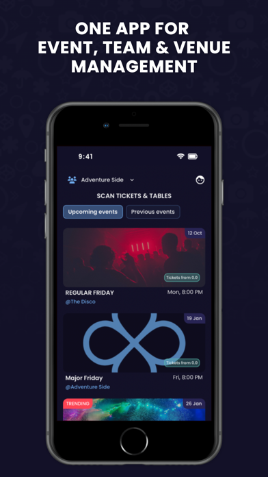 Clubhub Team Screenshot