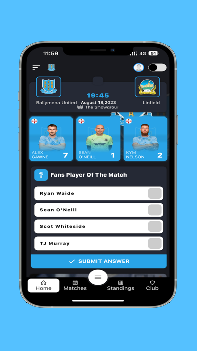 Ballymena United FC Screenshot