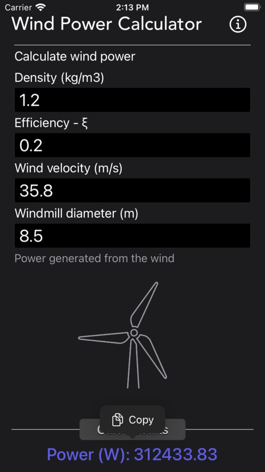 #5. Wind Power Calculator (iOS) 由: Nitrio