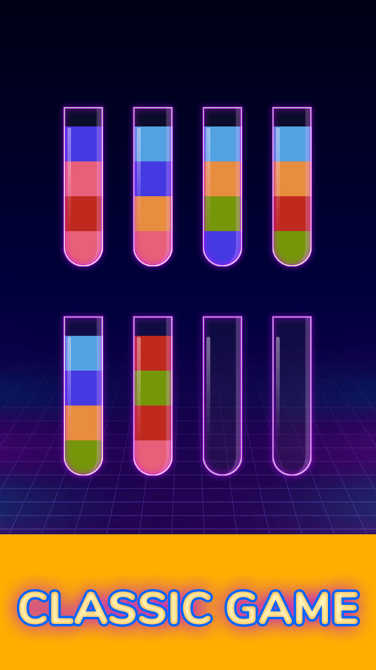 #4. Water Sort Color Glow (iOS) 由: Vicenter Viet Nam Company Limited