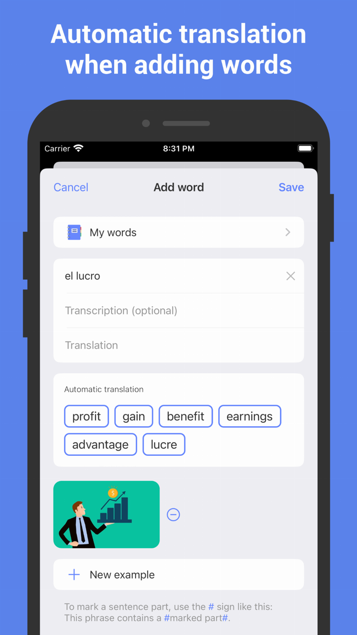 Learn Spanish with flashcards