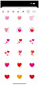 Hearts 1 Stickers screenshot #2 for iPhone