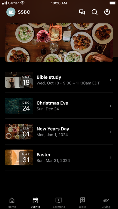 Sparrow Swamp Baptist Church Screenshot