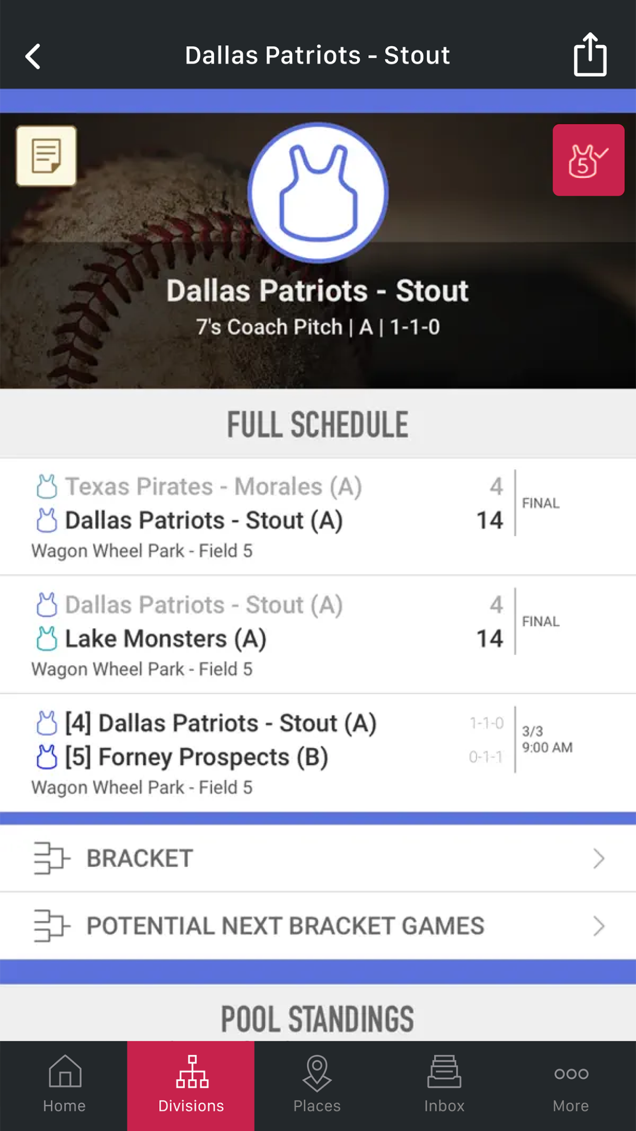 SportsEngine Tourney screenshot 2