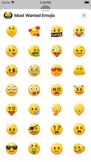 most wanted emojis iphone screenshot 4