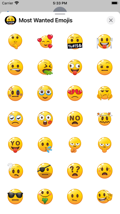 Most Wanted Emojis Screenshot