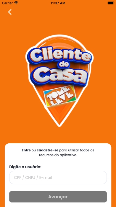 Cliente de Casa Screenshot