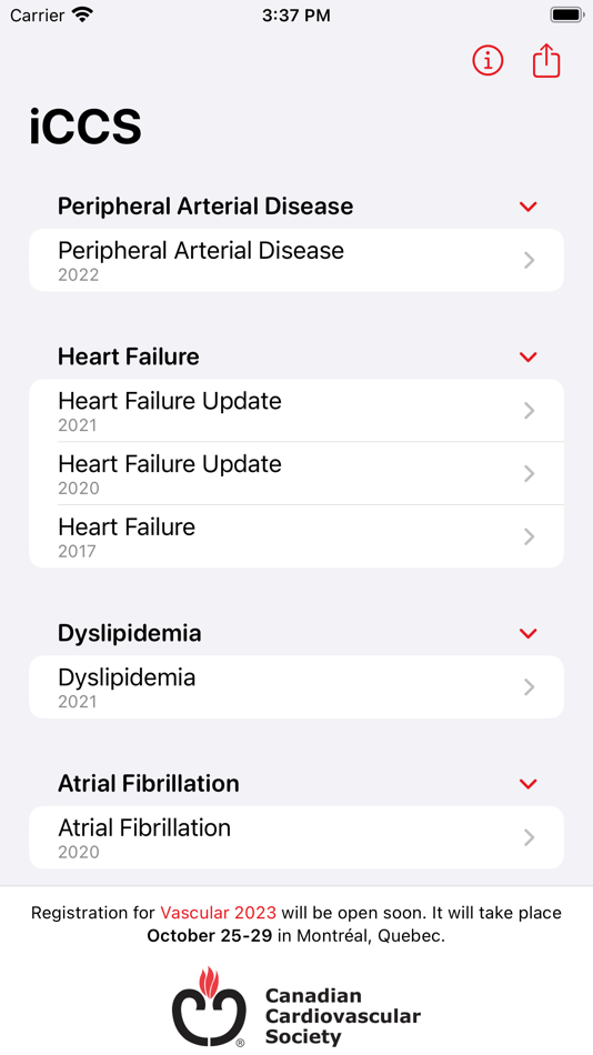 #1. iCCS (iOS) 由: Canadian Cardiovascular Society