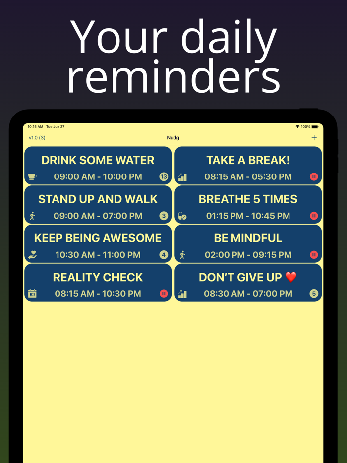 Random Reminders - Nudg