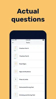 dmv permit practice test 2024 iphone screenshot 2