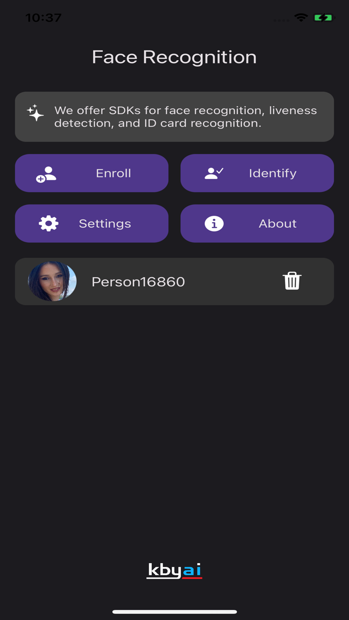 KBY-AI Face Recognition