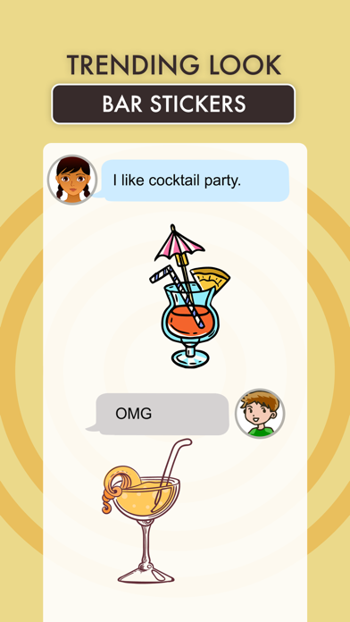 Screenshot #1 pour Cocktail Afterhours Bar Emojis