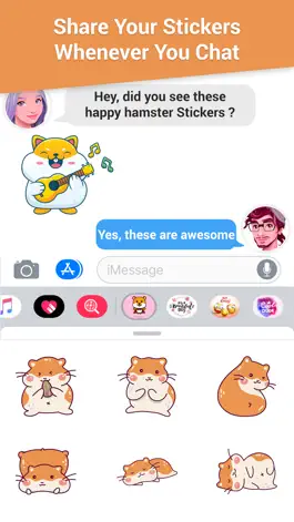 Game screenshot Happy Hamster Stickers hack