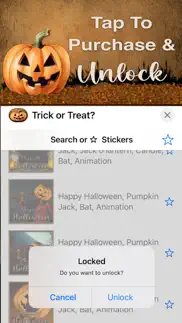 How to cancel & delete trick or treat? stickers 1
