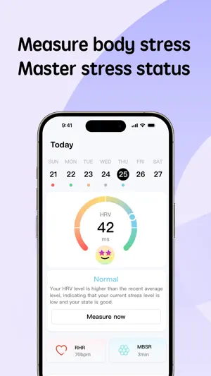 Stress Monitor & HRV Tracker screenshot 1
