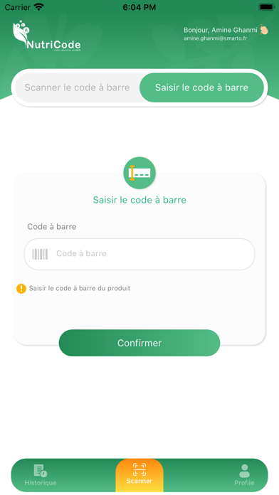 NutriCode Screenshot