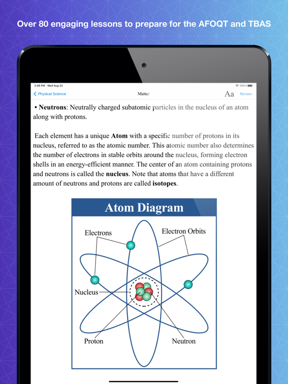 AFOQT & TBAS Prep iPad screenshot 2 - Education app