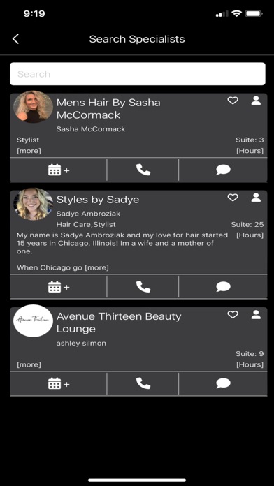 Executive Salon Suites Screenshot