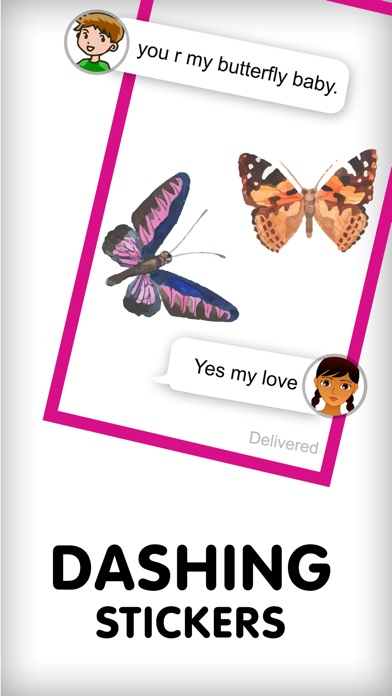 Butterfly Loving Stickers Screenshot