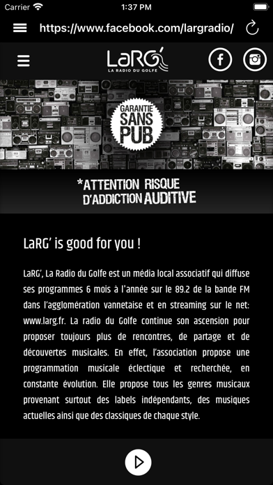 LaRG - la Radio du Golfe ! Screenshot
