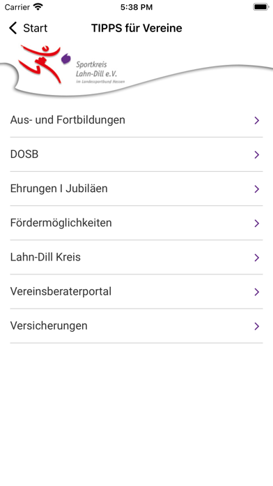 Sportkreis Lahn-Dill e.V. Screenshot