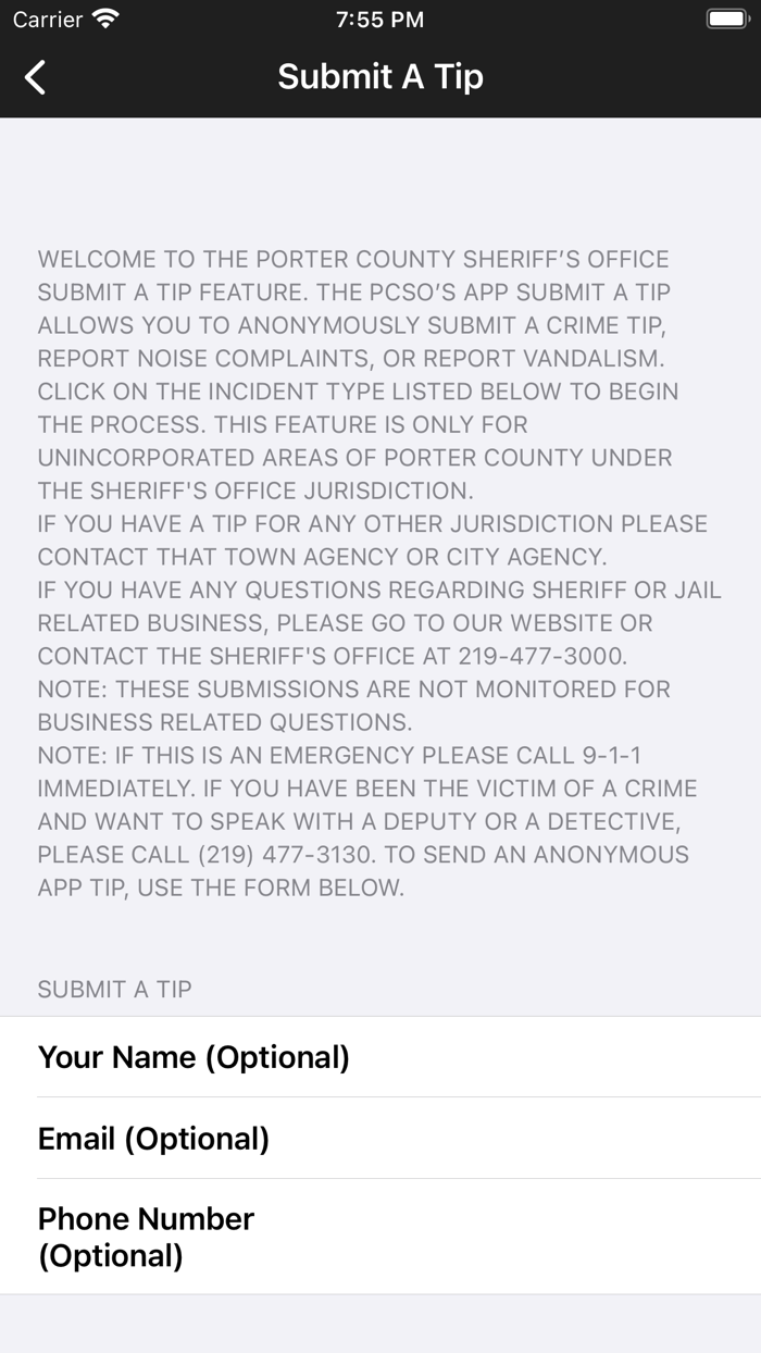 Porter County Sheriff IN