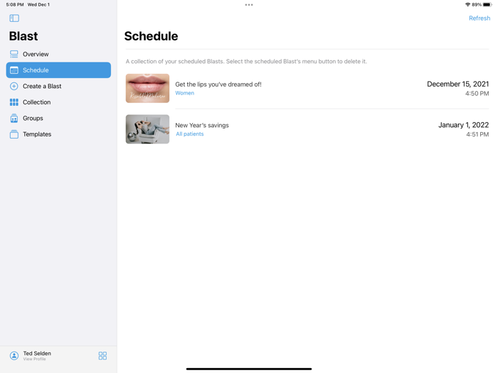 TouchMD Dashboard - for Staff