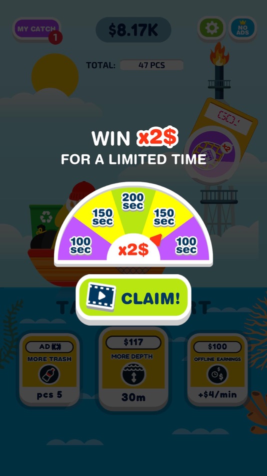 #3. Go Green: Clean the ocean (iOS) Przez: OVIVO Games