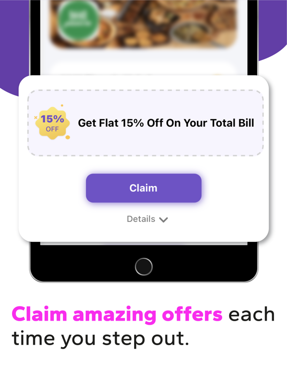 Vaamoz:Big Offers & Discounts iPad screenshot