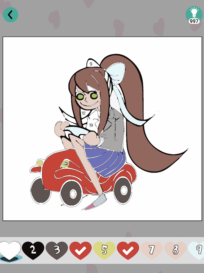 Doki Boki Coloring Girl anime