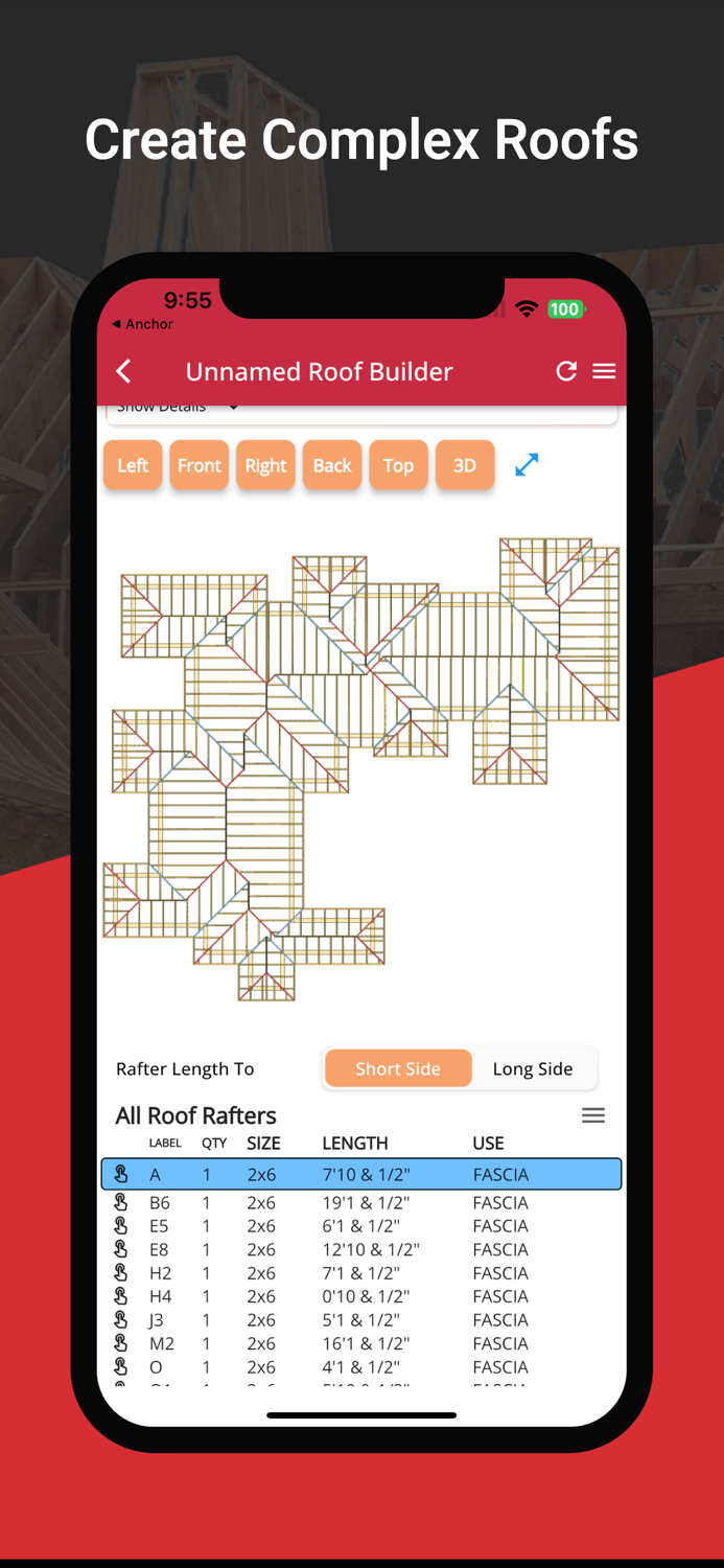 RedX Roof Builder - 3D Design