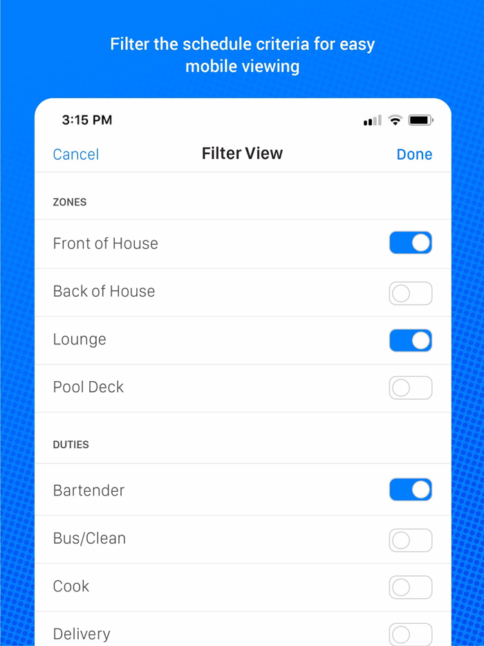SchedulePop for Managers