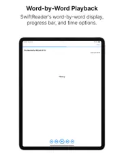 the swiftreader iPad Captures Décran 2