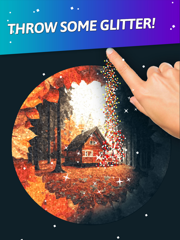 Glitty - color glitter art