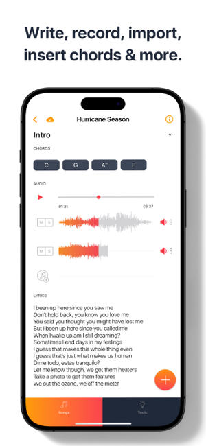 ‎Songwriter Pro: Lyric Studio Screenshot