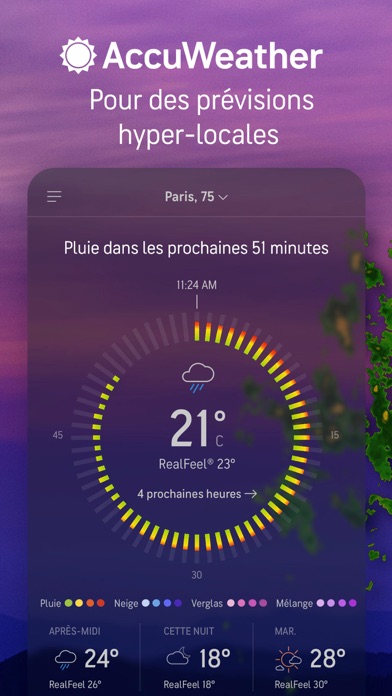 Screenshot #1 pour AccuWeather : Météo satellite