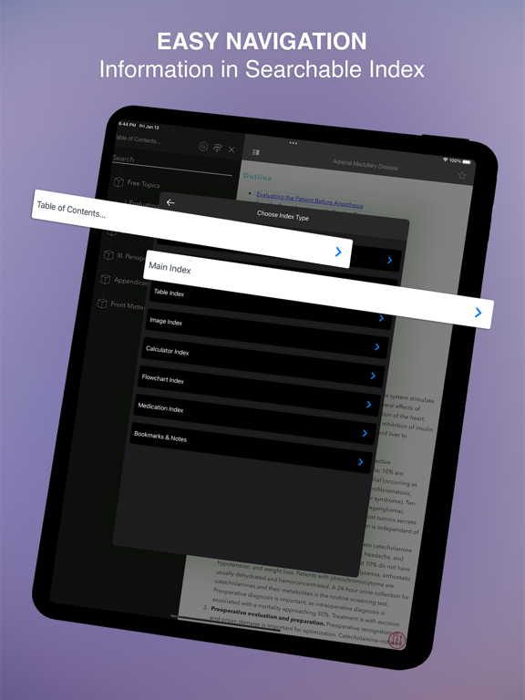 Clinical Anesthesia MGH HBK iPad screenshot 6 - Medical app